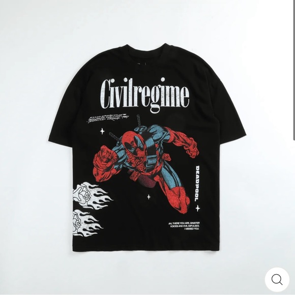 CIVIL REGIME X DARC SPORT X MARVEL DEADPOOL (ONLY 500 MADE) SHIRT - Picture 2 of 5